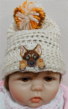 Load image into Gallery viewer, Crochet Infant Hat with Dog Patch

