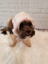 Load image into Gallery viewer, Faux Fur lined Crochet Dog Sweater/Hoodie
