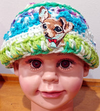Load image into Gallery viewer, Crochet Childs Hat with Dog Patch
