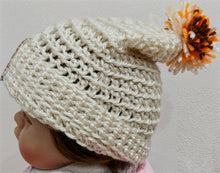 Load image into Gallery viewer, Crochet Infant Hat with Dog Patch
