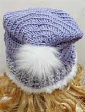 Load image into Gallery viewer, Faux Fur Lined Crochet Dog Hoodie and matching hat (optional)
