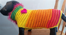 Load image into Gallery viewer, Crochet Dog Sweater - perfect for Valentine&#39;s Day
