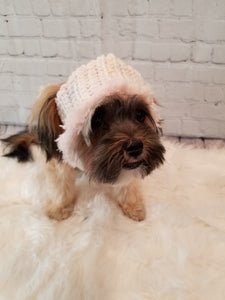 Faux Fur lined Crochet Dog Sweater/Hoodie