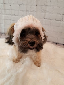 Faux Fur lined Crochet Dog Sweater/Hoodie