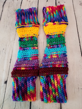 Load image into Gallery viewer, Bright, Colorful fingerless Arm Warmers
