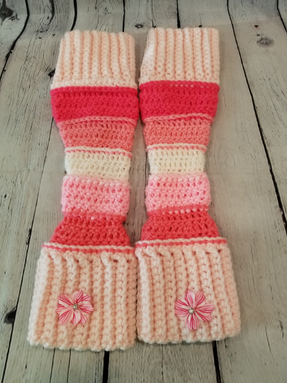 Pretty in Pink Arm Warmers