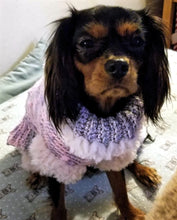 Load image into Gallery viewer, Faux Fur Lined Crochet Dog Pajamas Matching - Matching Hat optional
